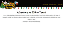 Tablet Screenshot of dewberryfarm.com
